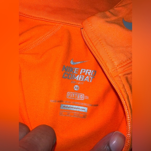 Nike Pro Combat Orange Women's High Neck Sweater size XS - Picture 9 of 9
